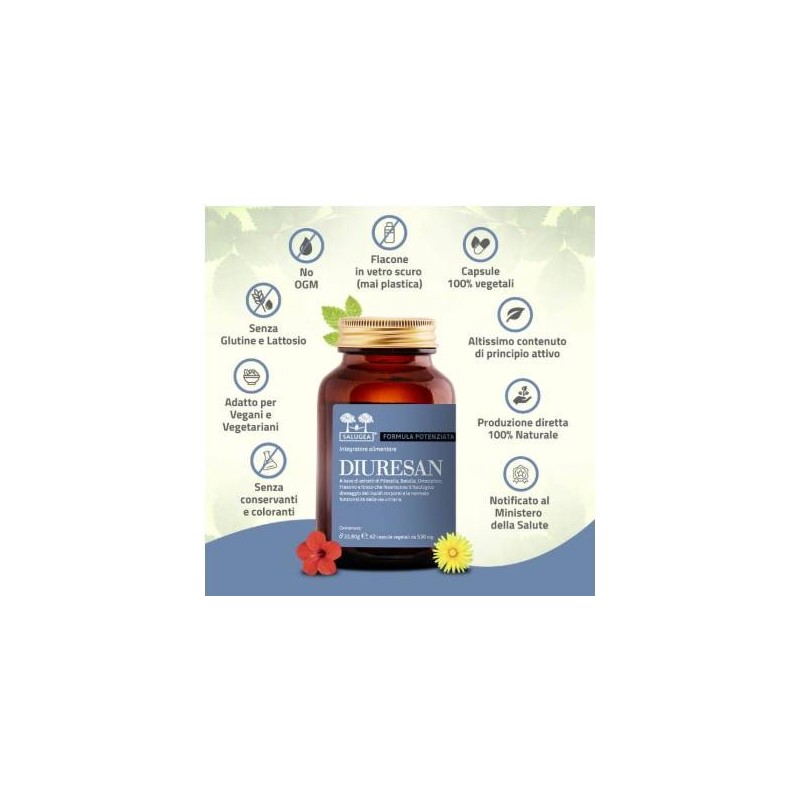 Salugea Diuresan Formula Potenziata 60 Capsule