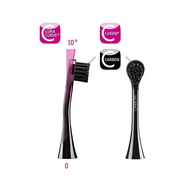 Curaden Ag Curaprox Hydrosonic Black Is White Spazzolino Sonico