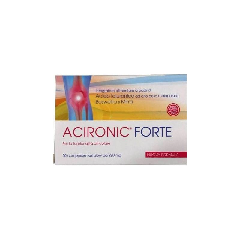 Ri. Med. Di Rambaldi M. &c. Acironic Forte 20 Compresse Fast-slow Da 920 Mg
