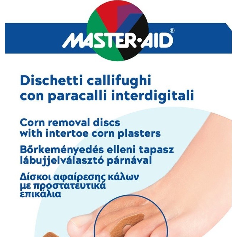 Pietrasanta Pharma Dischetto Callifugo 6 Pezzi + Paracallo 6 Pezzi Interdigitali Master-aid Footcare B5