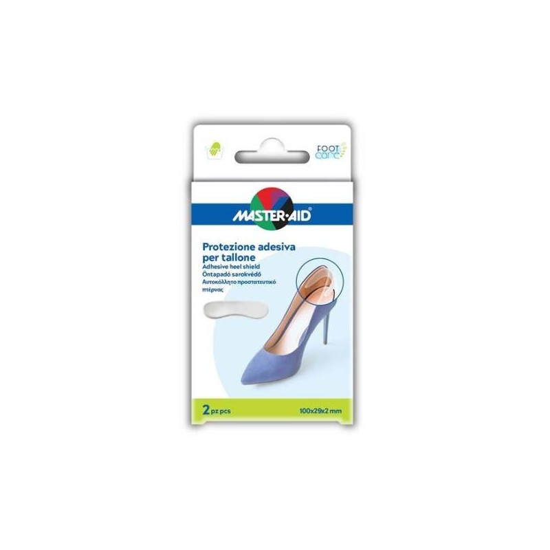 Pietrasanta Pharma Protezione Adesiva Master-aid Footcare Trasparente Tallone 2 Pezzi A4