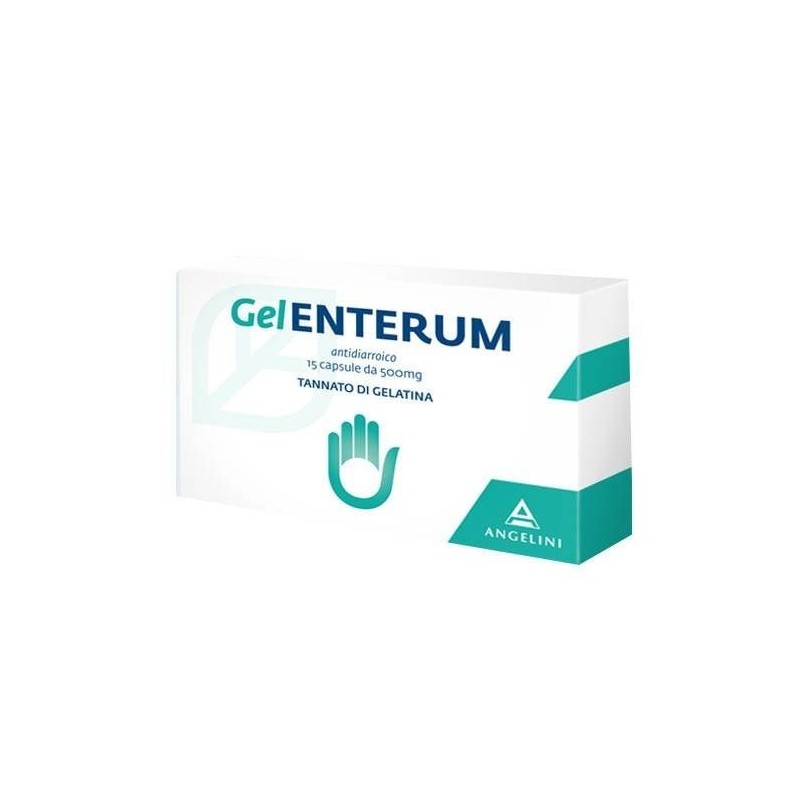 Gelenterum 500 mg Adulti per il Trattamento della Diarrea 15 Capsule Angelini