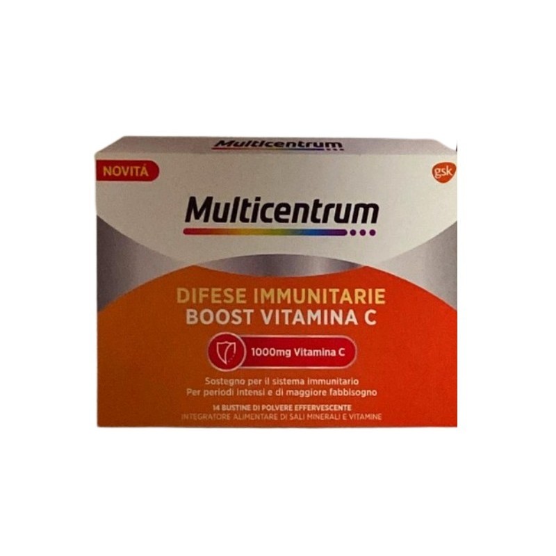 Haleon Italy Multicentrum Difese Immunitarie Boost Vitamina C 14 Bustine