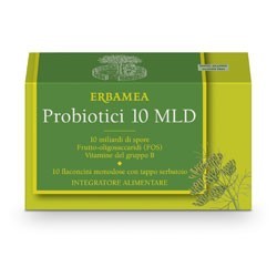 Erbamea Probiotici 10 Miliardi 10 Flaconcini 100 Ml