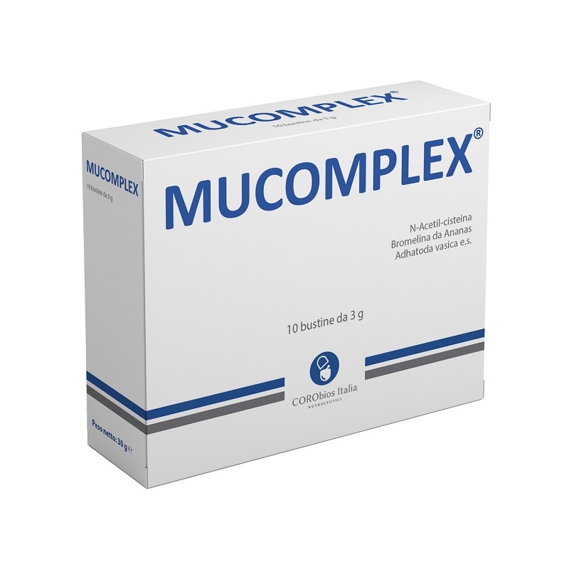 Mucomplex Integratore con N-Acetil cisteina e Bromelina 10 Bustine da 3 g