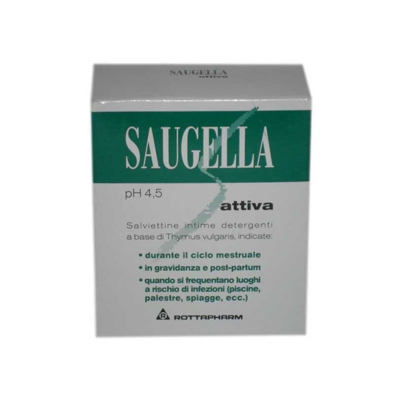 Meda Pharma Saugella Attiva Salviettine Detergenti 10 Bustine