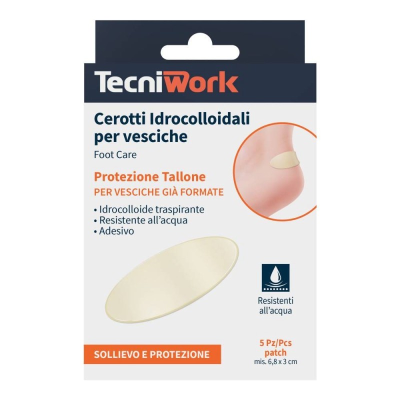 Tecniwork Cerotti Idrocolloidali Per Vesciche 5 Pezzi