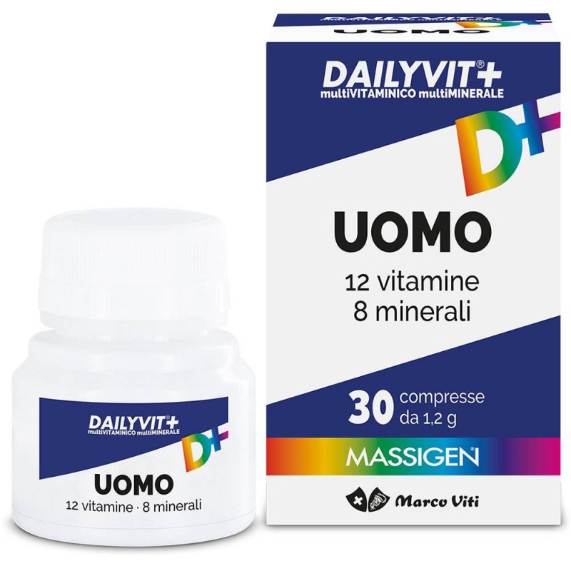 Marco Viti Farmaceutici Dailyvit+ Uomo Multivitaminico E Multiminerale 30 Compresse Rivestite