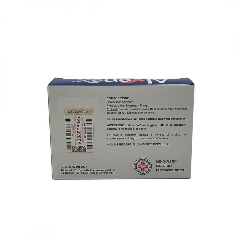 Dymalife Pharmaceutical Alvenex 450 Mg Compresse Alvenex 450 Mg Polvere Per Sospensione Orale Diosmina