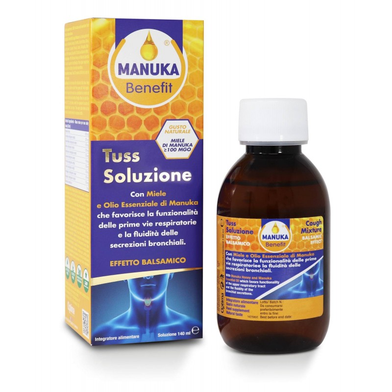 Optima Naturals Manuka Benefit Tuss Soluzione 140 Ml