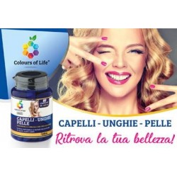 Optima Naturals Colours Of Life Capelli Unghie Pelle 60 Compresse 1000 Mg