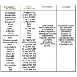 Optima Naturals Colours Of Life Capelli Unghie Pelle 60 Compresse 1000 Mg