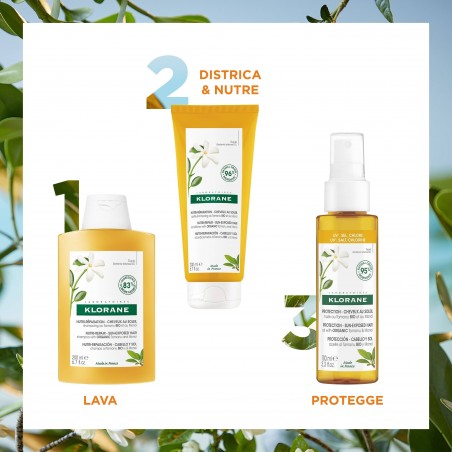 Klorane Les Polysianes Protection Sun Exposed Hair Olio Con Tamanu E Monoi 100 Ml