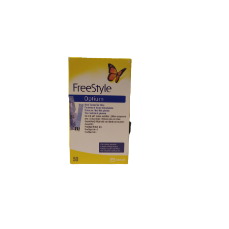 Abbott Diabetes Care Italia Strisce Misurazione Glicemia Freestyle Optium Test Strips 50 Pezzi Senza Calibrazione