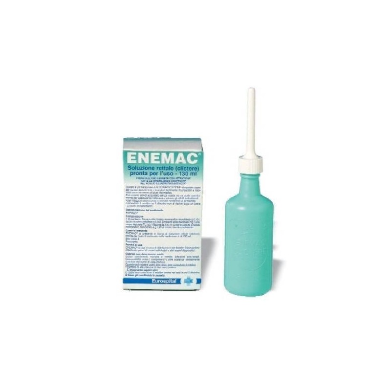 Eurospital Enemac® 16,1g/100ml+6g/100ml Soluzione Rettale Fosfato Monosodico Monoidrato+fosfato Bisodico Eptaidrato