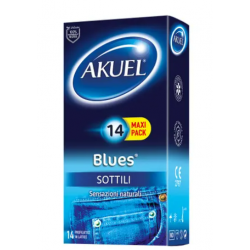 Nova Argentia Ind. Farm Profilattico Akuel Blues Sottile 14 Pezzi