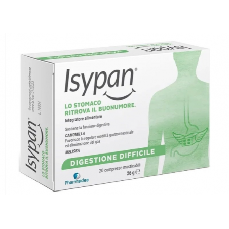 Pharmaidea Isypan Pesantezza Gonfiore 20 Compresse Masticabili