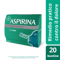 Aspirina 500 mg Granulato Farmaco Analgesico 20 Bustine Orosolubili