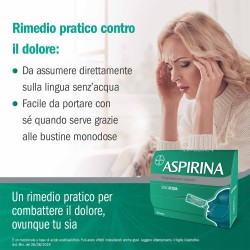 Aspirina 500 mg Granulato Farmaco Analgesico 20 Bustine Orosolubili