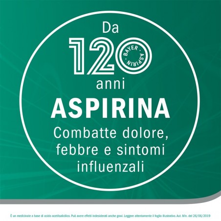 Aspirina 500 mg Granulato Farmaco Analgesico 20 Bustine Orosolubili