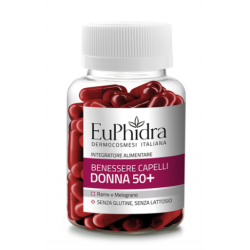 Euphidra Capelli Donna 50+ Integratore Anticaduta 60 Capsule - Farmasole