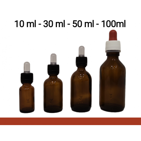 flaconi in vetro con tappo contagocce - 4 formati flaconi in vetro con tappo contagocce - 4 formati