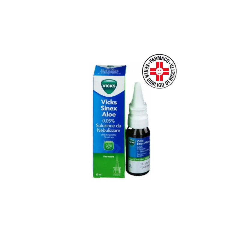 Vick Sinex Aloe 0,05% Spray Nasale Decongestionante 15 ml - Farmasole