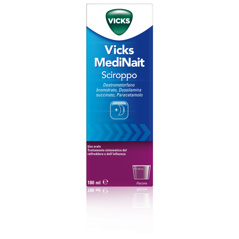 Vicks Medinait Sciroppo Farmaco Antinfluenzale 180 ml - Farmasole