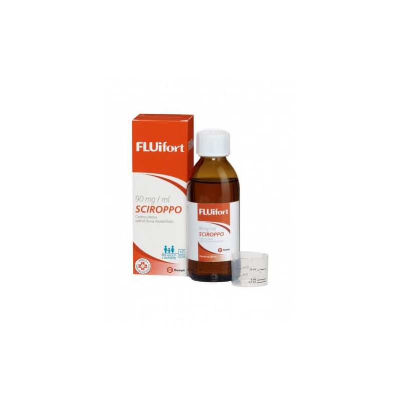 Fluifort 90 mg/ml Sciroppo per Tosse Grassa 200 ml Dompè