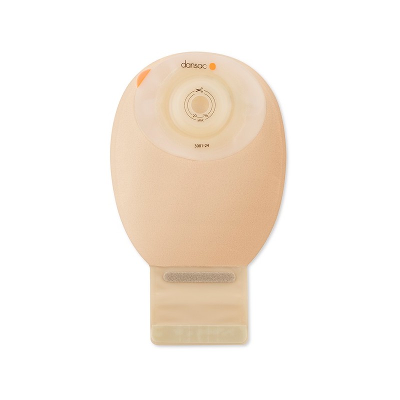 Hollister Dansac Novalife Tre 1 Sacca Aperta Opaca Softconvex Midi Per Ileostomia Con Finestra Ritagliabile 15-24mm 350 Ml 10 Pe