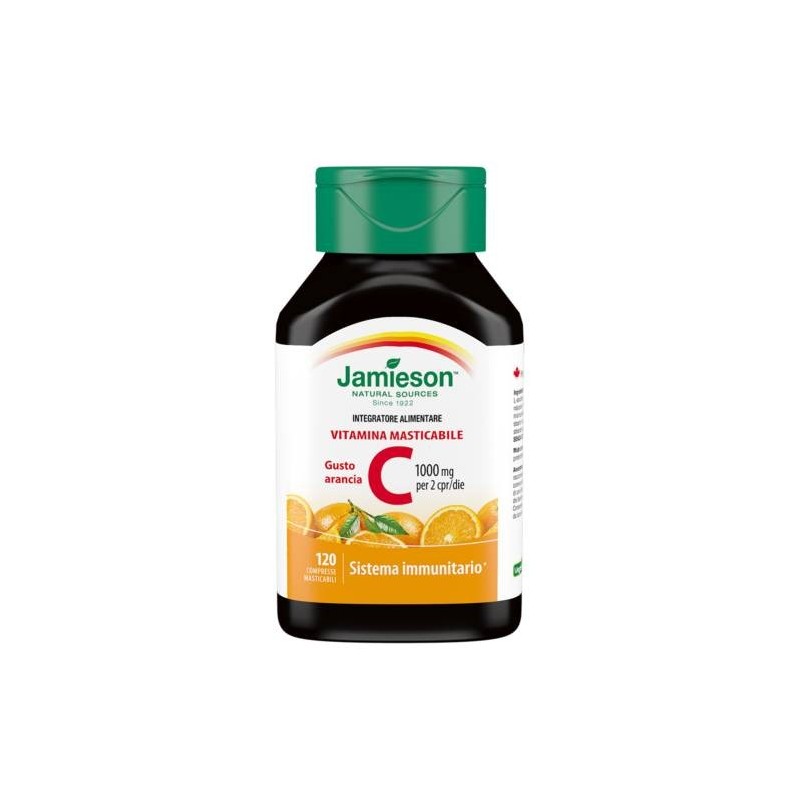 Biovita Jamieson Vitamina C 1000 Masticabile Arancia 120 Compresse
