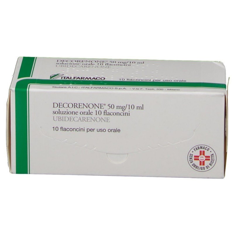 Italfarmaco Decorenone 50 Mg/10 Ml Soluzione Orale Ubidecarenone
