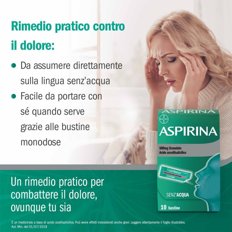 Bayer Aspirina 500 Mg Granulato Acido Acetilsalicilico