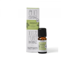 Olio Essenziale Lemongrass Bio Cymbopogon Fexuosus Parti Aeree 10 ml Nasoterapia Repellente Zanzare