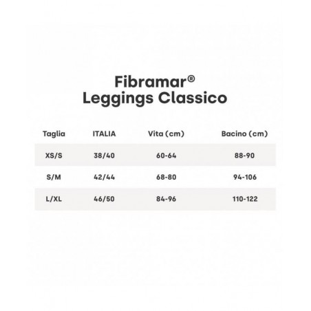 Lacote Guam Leggings Classico Fibramar Nero Xs/s