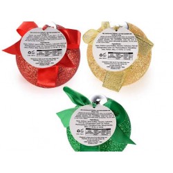 Pallina Natalizia Glitterata Rossa Contenente Gel Doccia Profumato