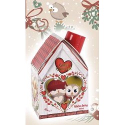 casetta di natale con bagnodoccia profumato winter berry