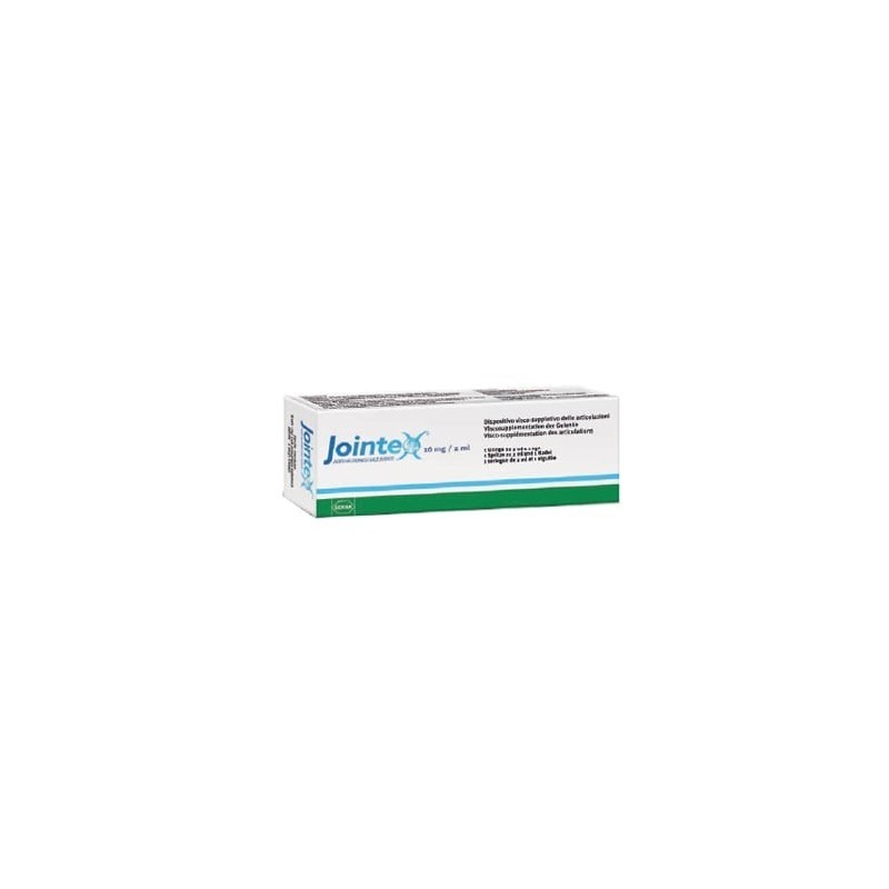 SIRINGA INTRA-ARTICOLARE JOINTEX ACIDO IALURONICO 16MG/2ML 2ML 1 PEZZO