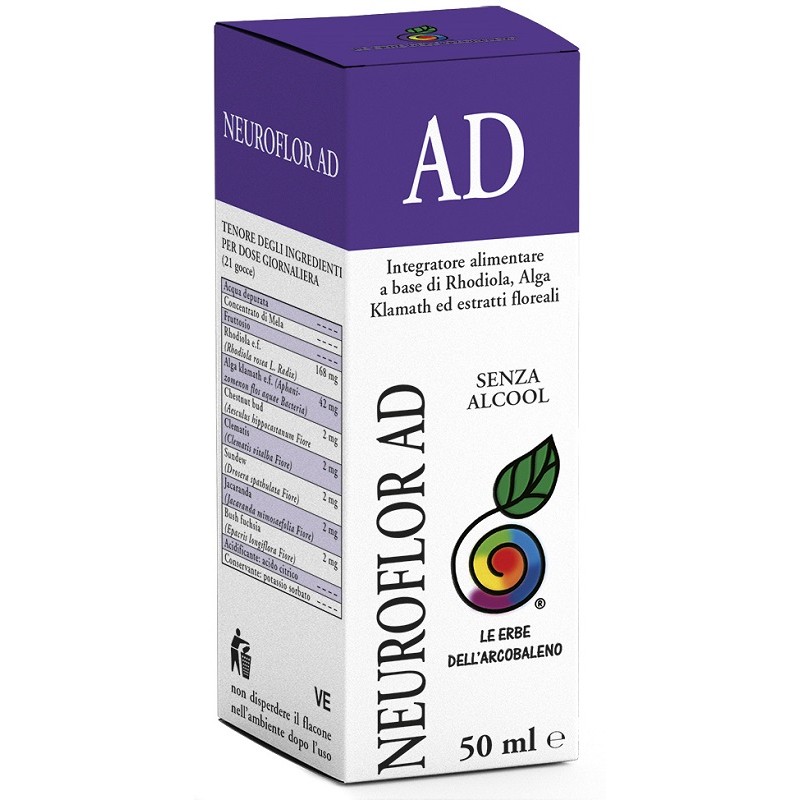 Prodotti Erbor. Natura Amica Linea Le Erbe Dell'arcobaleno Neuroflor Ad Gocce 50ml