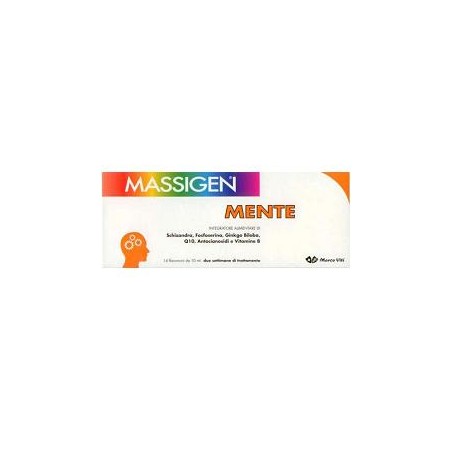 Marco Viti Farmaceutici Massigen Mente 14 Flaconcini 10 Ml