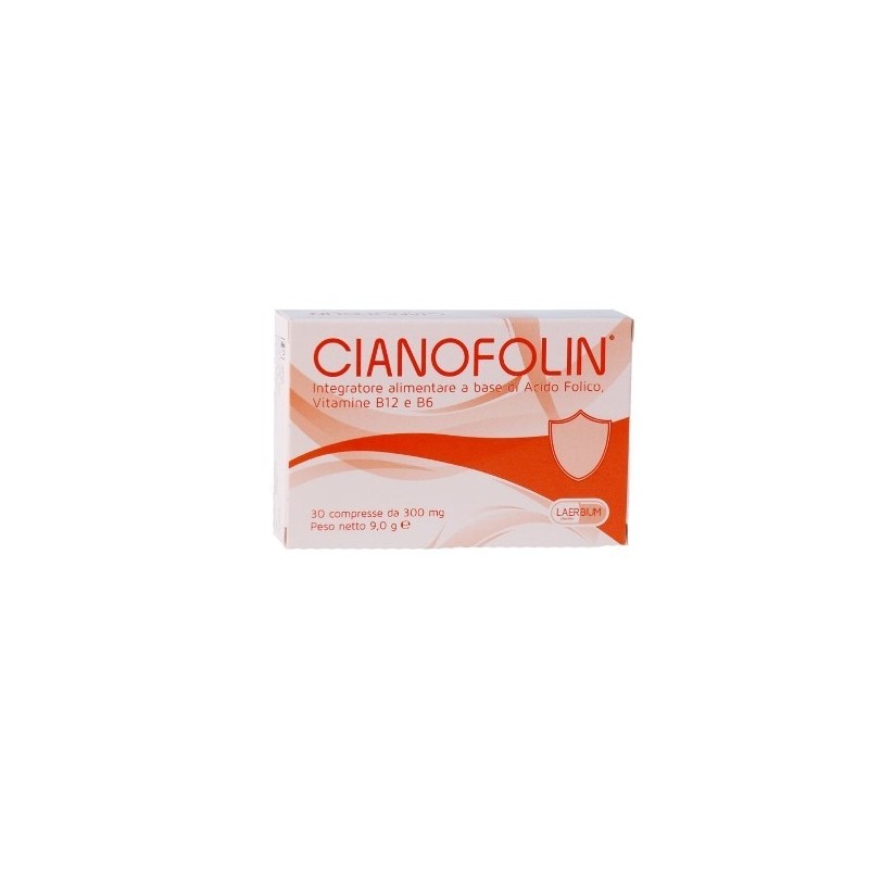 Laerbium Pharma Cianofolin 30 Compresse Gastroprotette 9 G