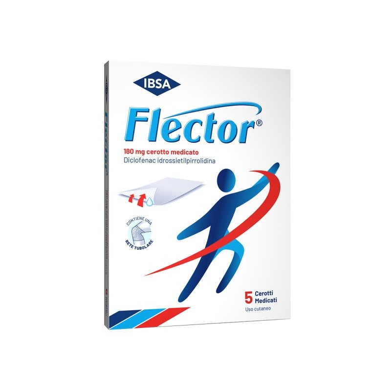 Flector Cerotto Medicato Antidolorifico 180 mg Diclofenac 5 Cerotti
