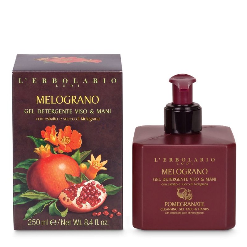 L'erbolario Melograno Gel Detergente Viso & Mani 250 Ml