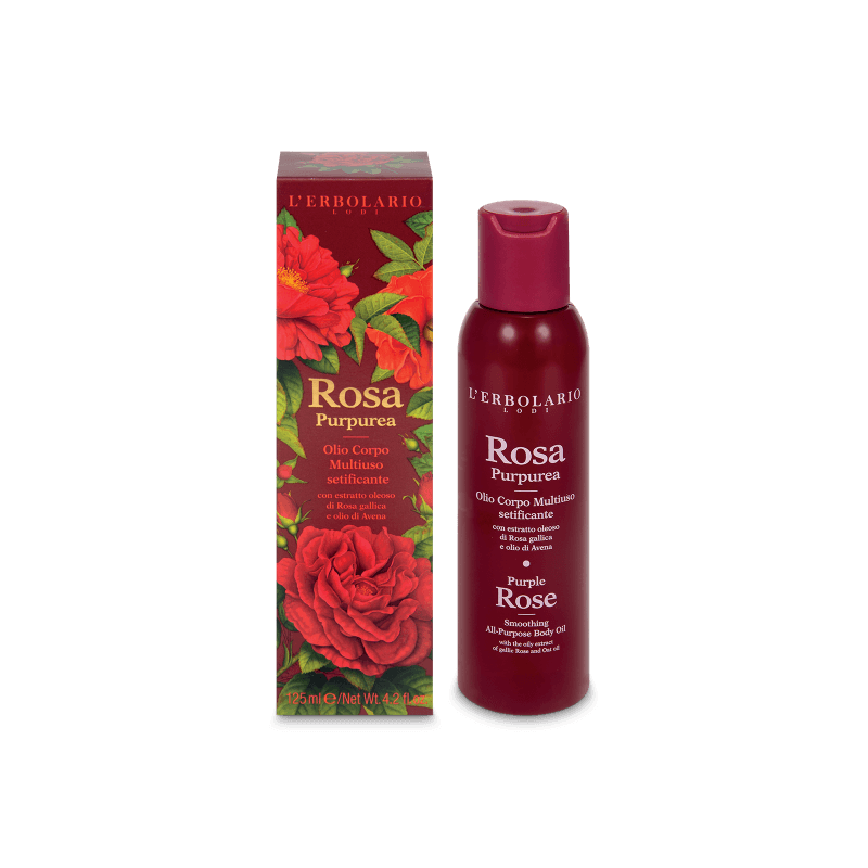 L'erbolario Rosa Purpurea Olio Corpo Multiuso Setificante 125 Ml