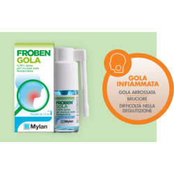 Froben Gola Spray 0,25% Flurbiprofene Farmaco Antidolorifico 15 ml Mal di Gola