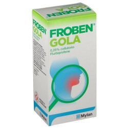 Froben Gola Collutorio 0,25% Flurbiprofene Farmaco Antidolorifico 160 ml mal di gola
