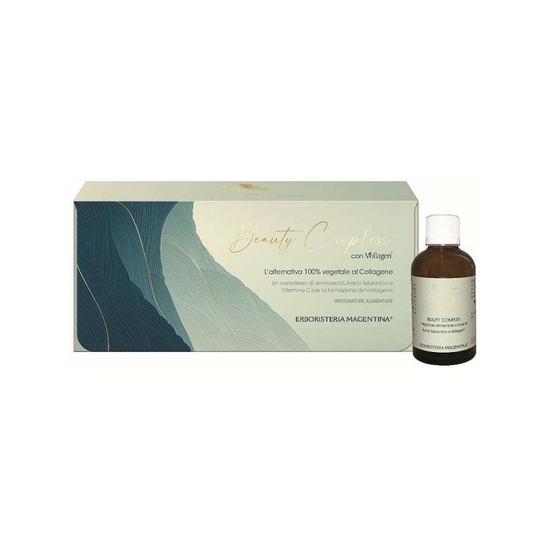Erboristeria Magentina Collagene Beauty Complex 10 Flaconcini da 30 ml con Acido Ialuronico