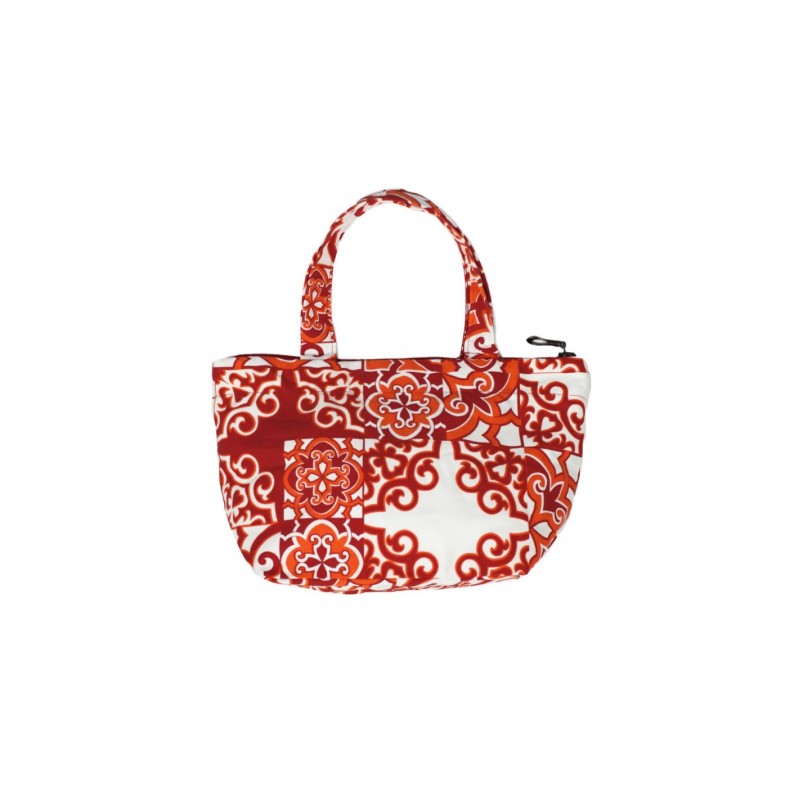 Colors Poche Bag Red Double-Face Beauty Case con Manici Reversibile Colore Rosso Efas