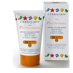 L'Erbolario Piccolosole Crema Solare Bimbi SPF30 Protettiva Viso e Corpo 125 ml Protezione alta Bambini