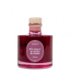 Nasoterapia Diffusore a Bastoncini Uve Dolci e Legno di Cedro 500 ml Dettaglio Flacone in Vetro